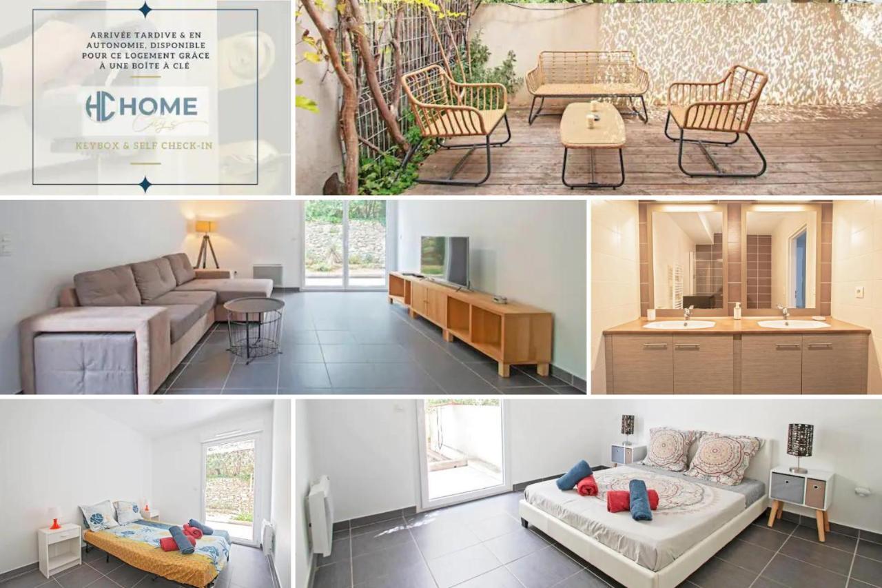Le P'tit Rimbaud, 6 Pers, parking privé, jardin,wifi Apartment Montpellier Bagian luar foto